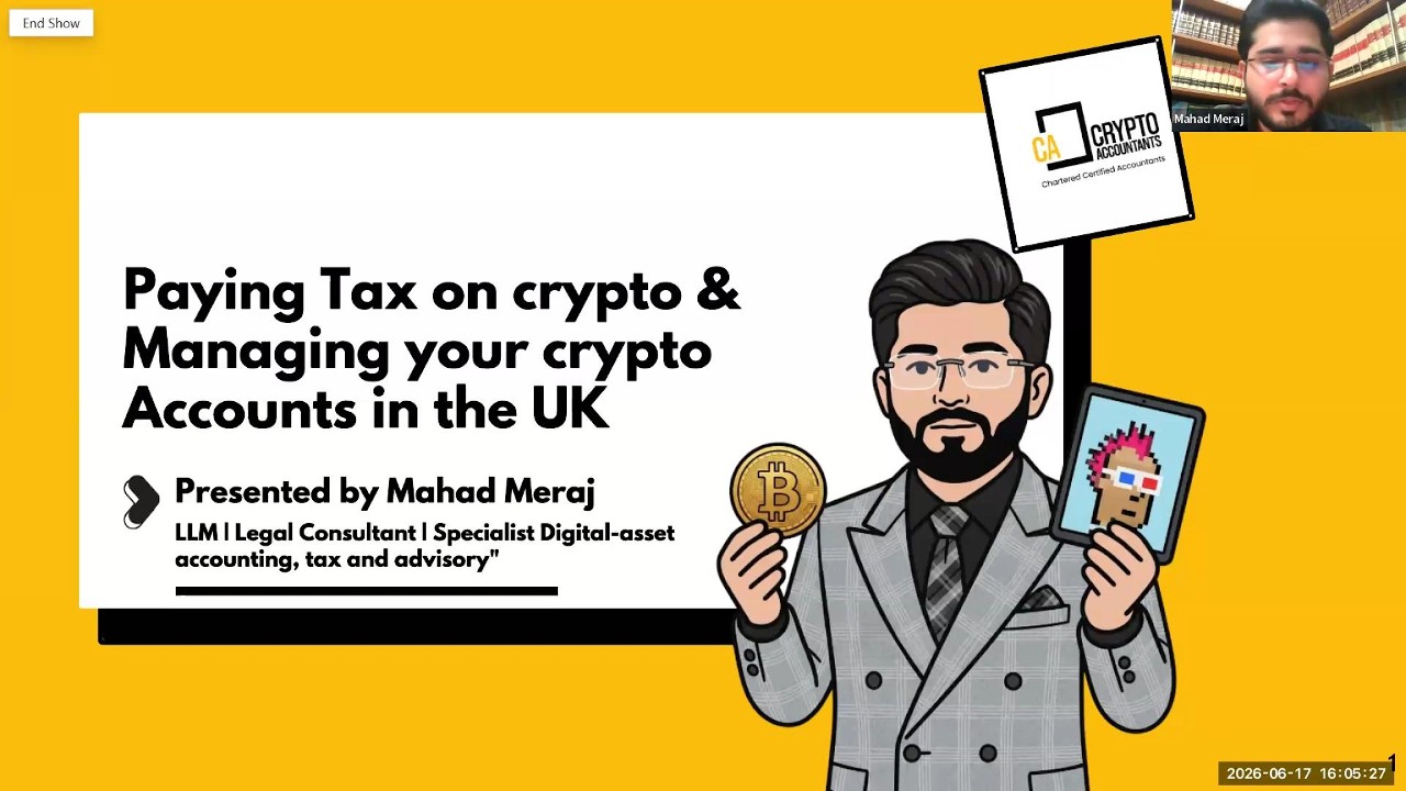 Crypto tax and accounting — BBA recording preview