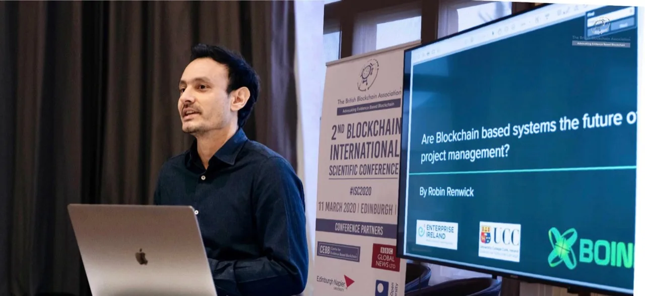 Blockchain and project management presentation at ISC2020, Edinburgh, 11 March 2020