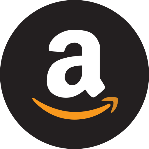 Amazon logo featuring a white lowercase 'a' with an orange arrow curved like a smile underneath.