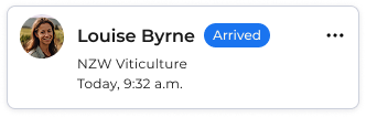 Onside notification: Louise Fenwick is overdue to leave Blue Rock Feedlot. Calling them now.