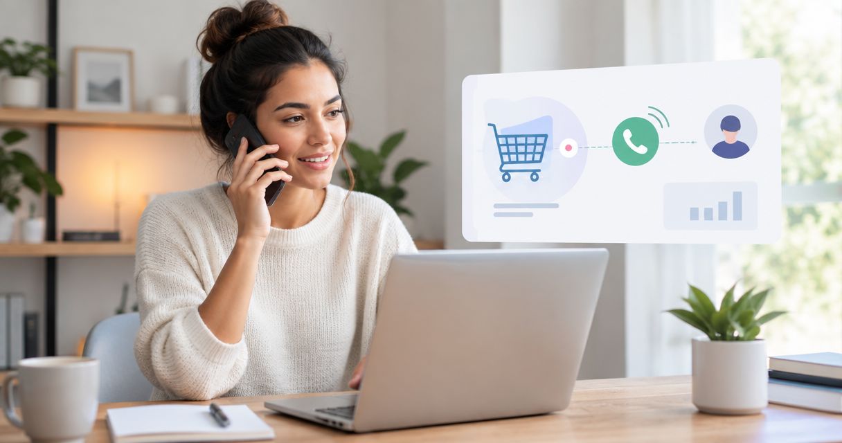 Automatically call customers when Shopify carts go abandoned