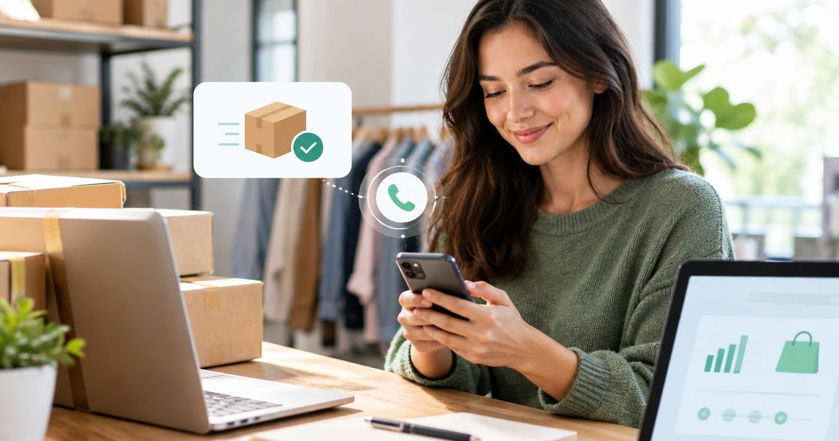 Automatically call customers when Shopify orders ship