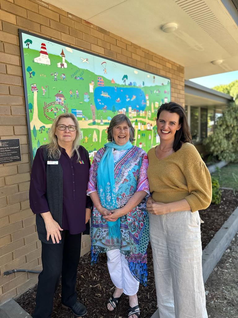 Nagambie Library mural brightens up town