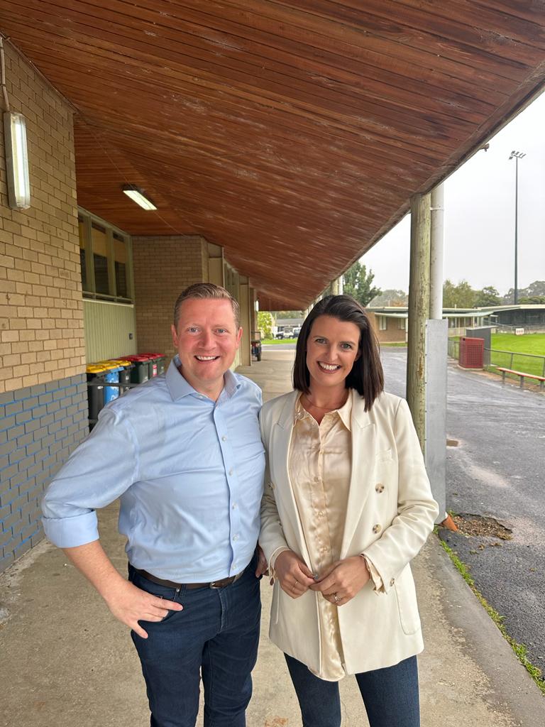 Shadow Treasurer joins Annabelle Cleeland in Seymour to advocate for local projects