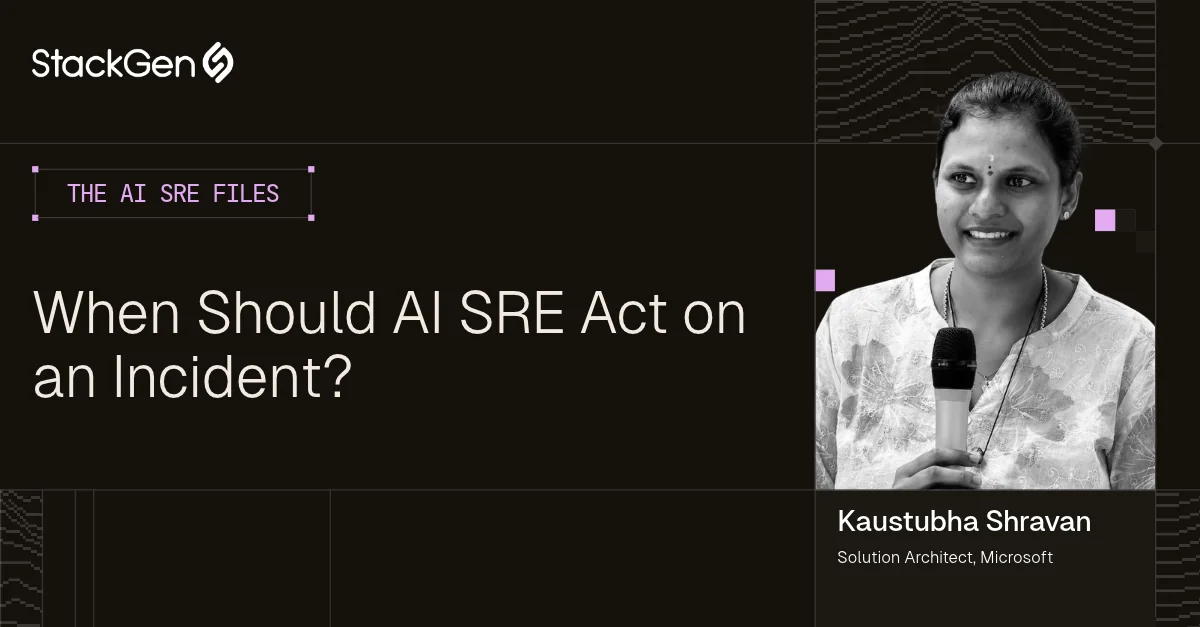 When Should AI SRE Act on an Incident? A Microsoft Solution Architect Outlines Four Principles