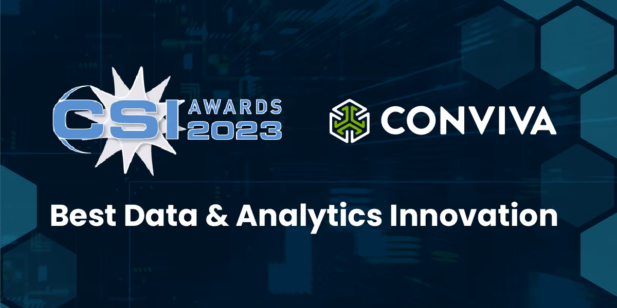 CSI Magazine has awarded Conviva its Best Data and Analytics Innovation Award for 2023