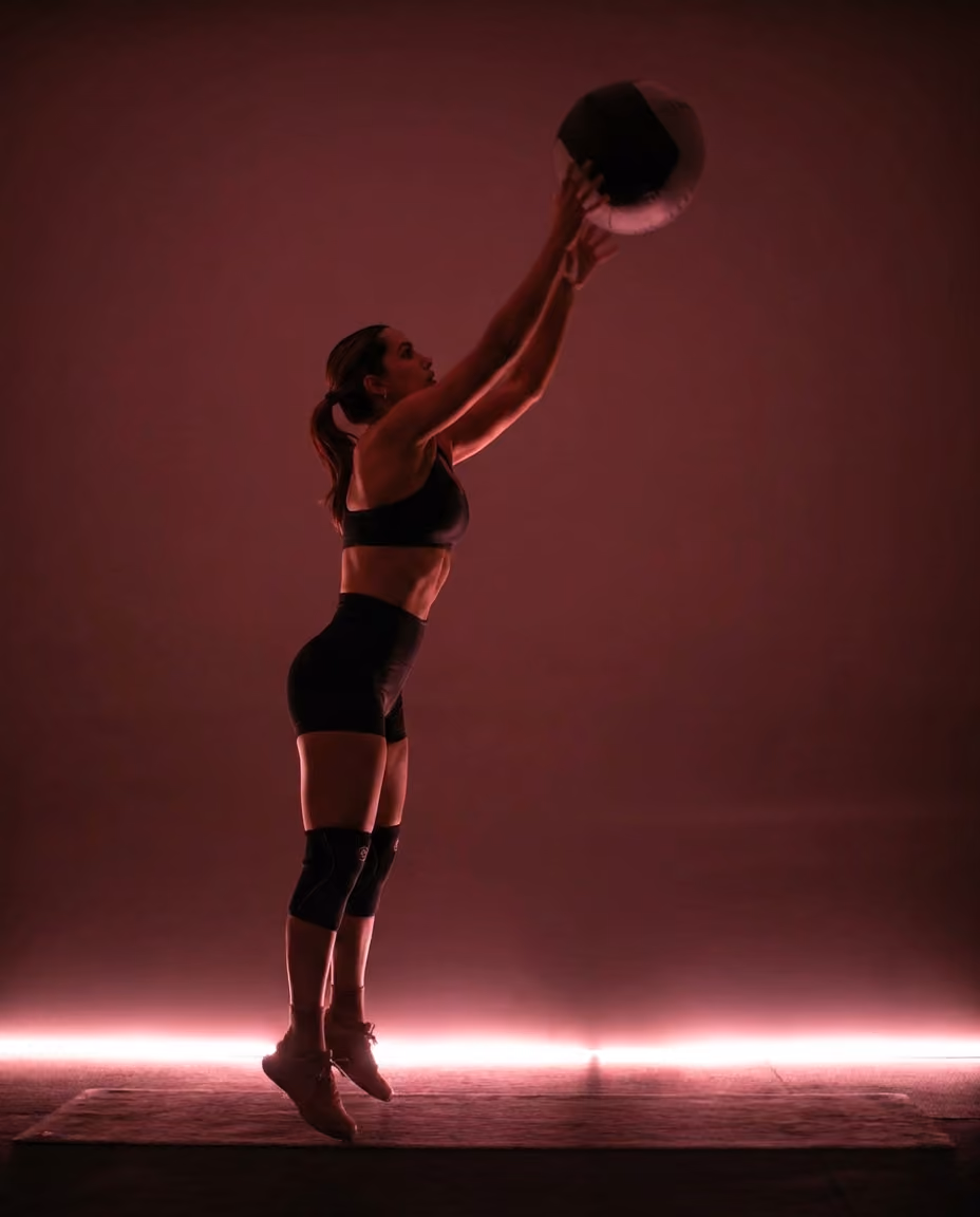 Image of a person doing wall balls