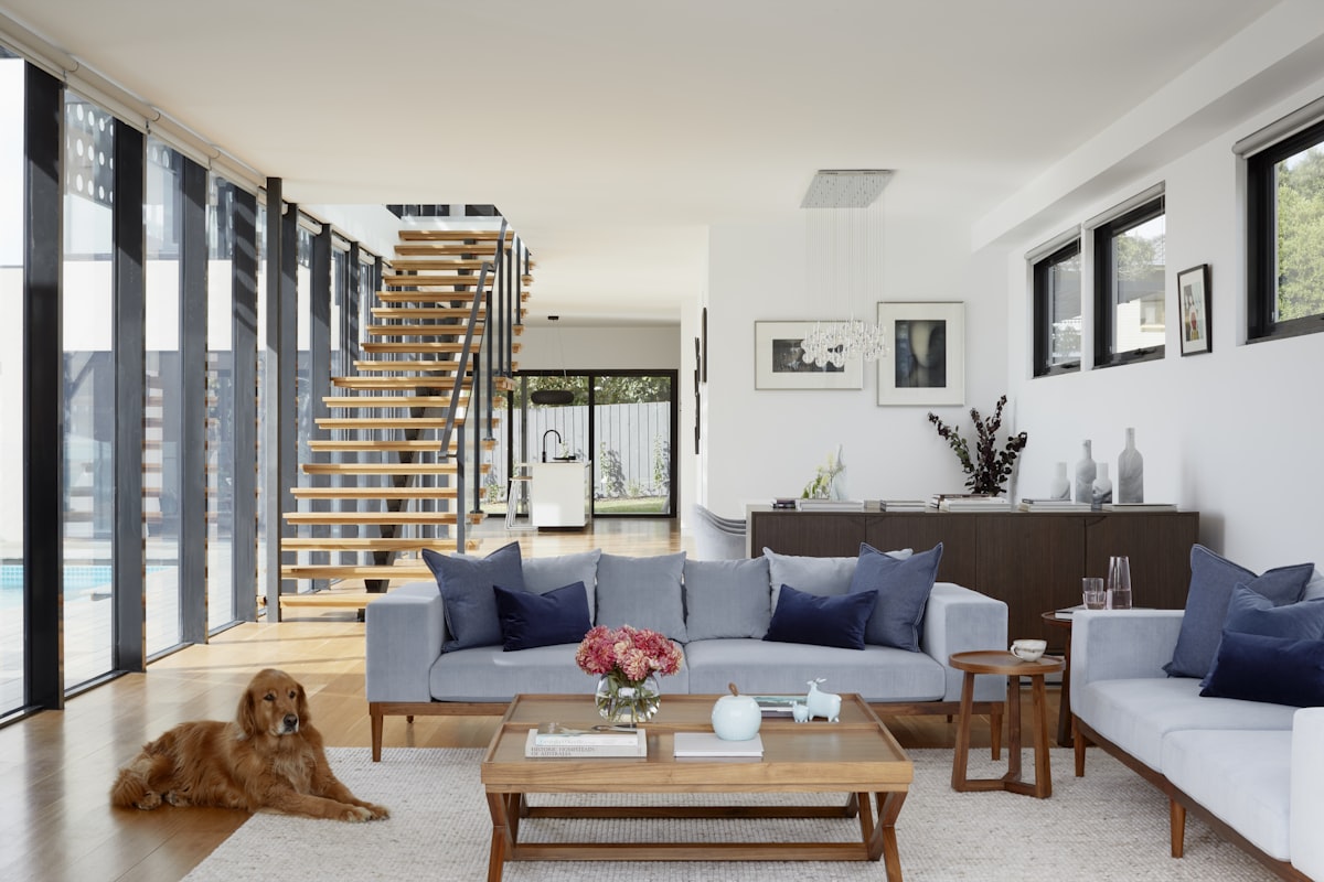 Professionally staged luxury living space