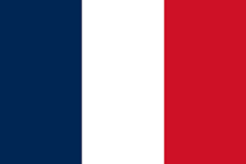 Drapeau français avec trois bandes verticales de couleurs bleu, blanc et rouge.