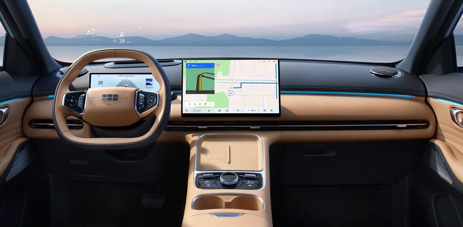 Starray EM-i Cockpit mit Flyme-Auto-Infotainment