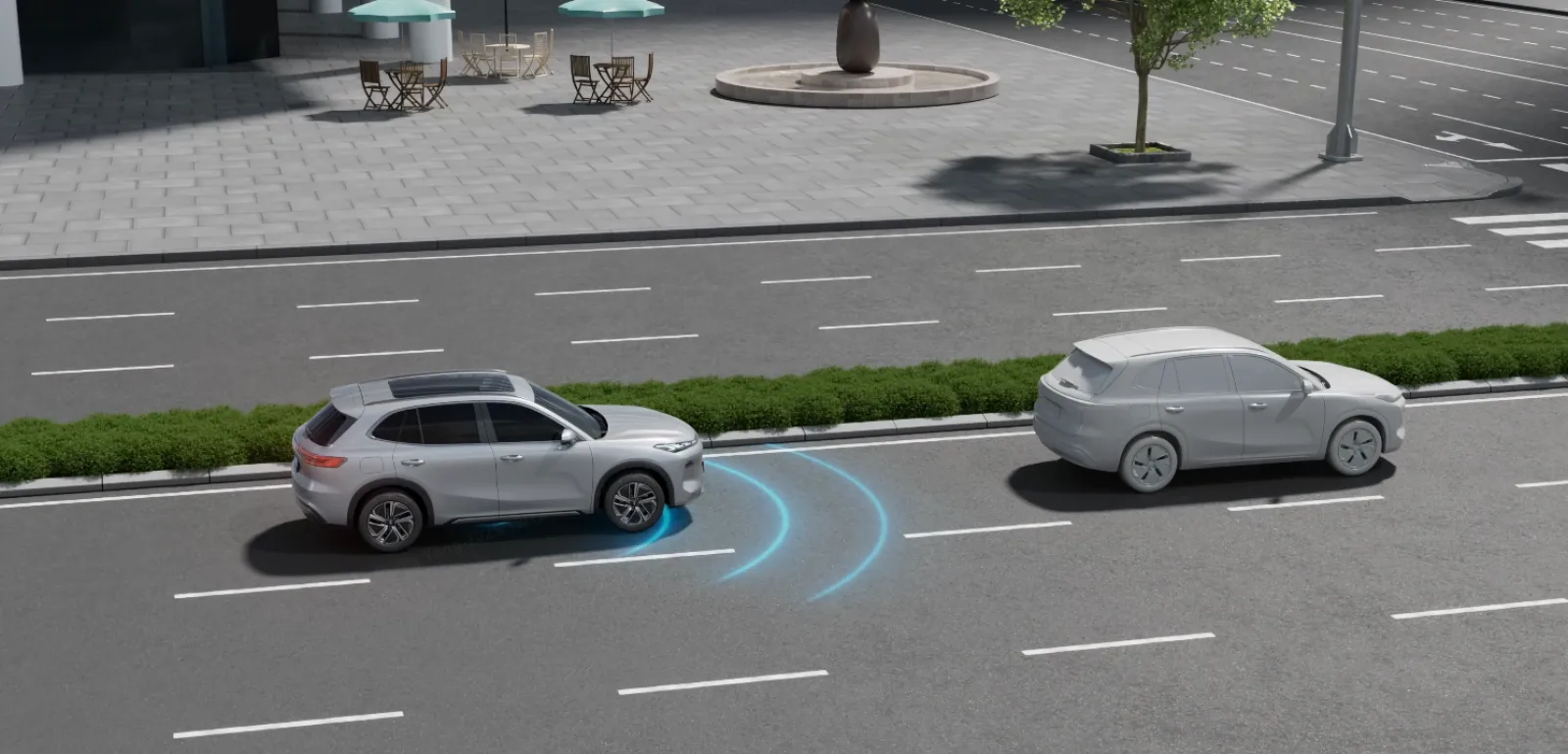 Geely Starray EM-i – Kollisionsminderungs-Bremsassistent vorne