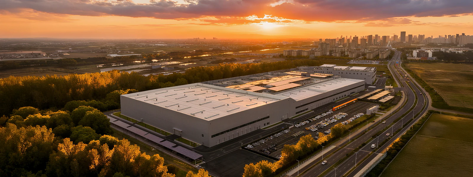 Geely Global Safety Center aus der Luft