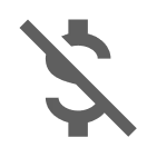 No fees icon