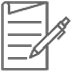 Simple paperwork icon
