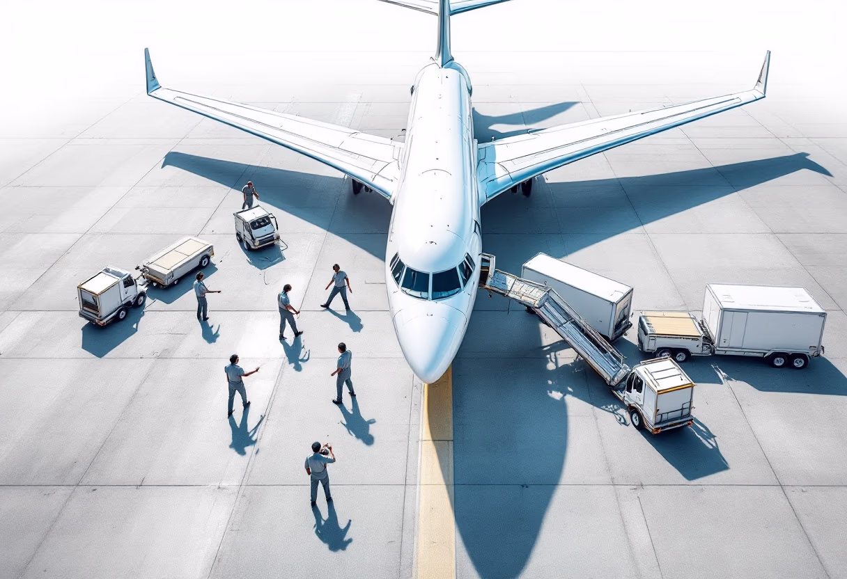 image of aircraft services in action