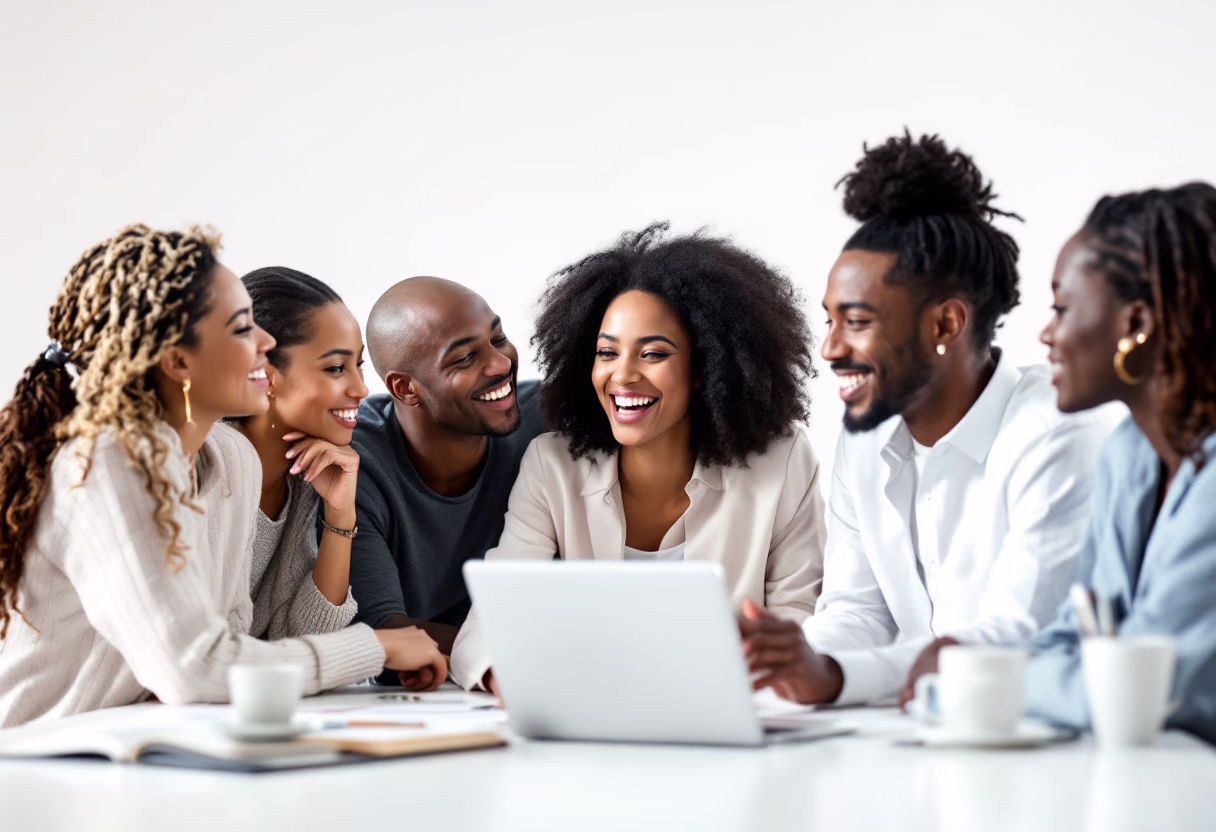 image of team discussion (for a hr tech)