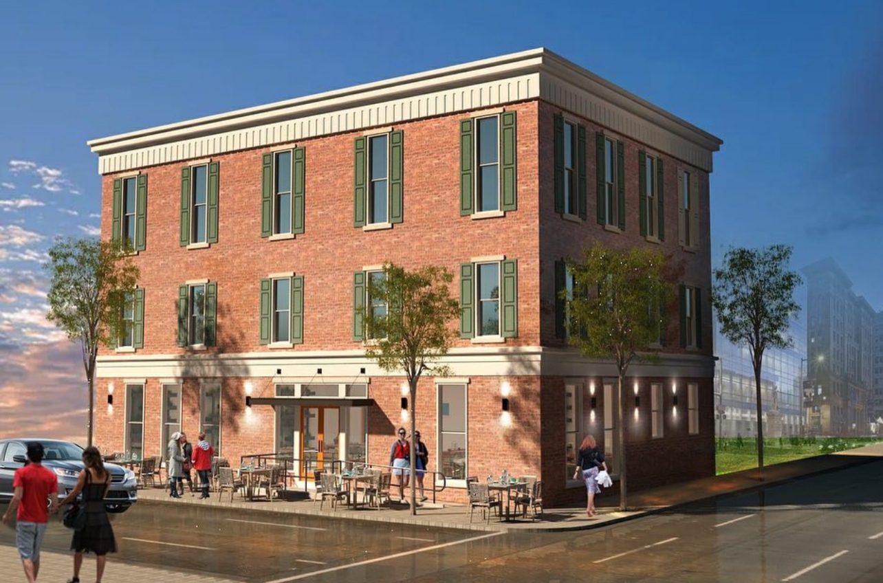 Architectural rendering of the 22 N King building