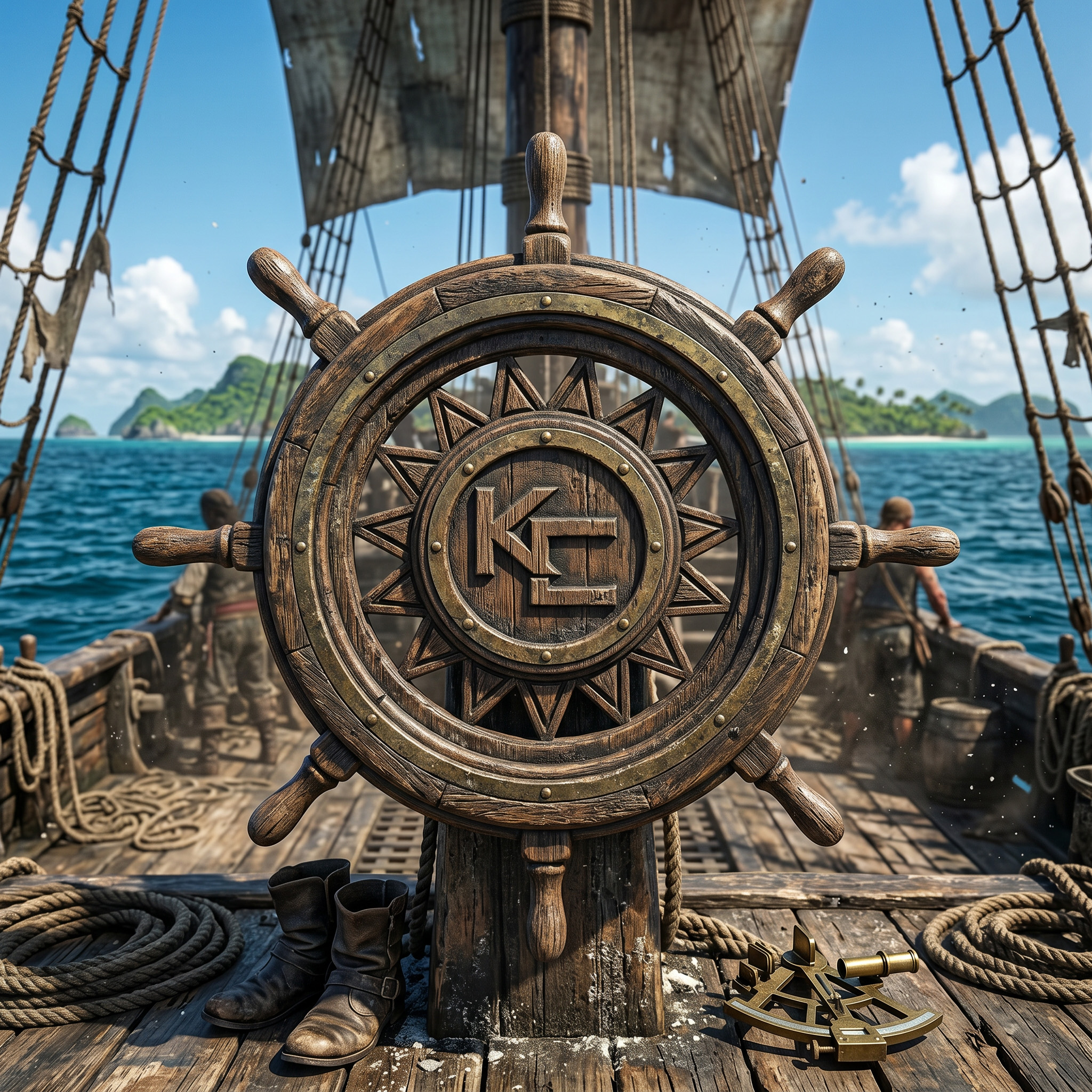 the stem of the KC Pioneers' flagship vessel