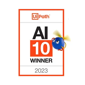 UiPath AI 10 winner, 2023