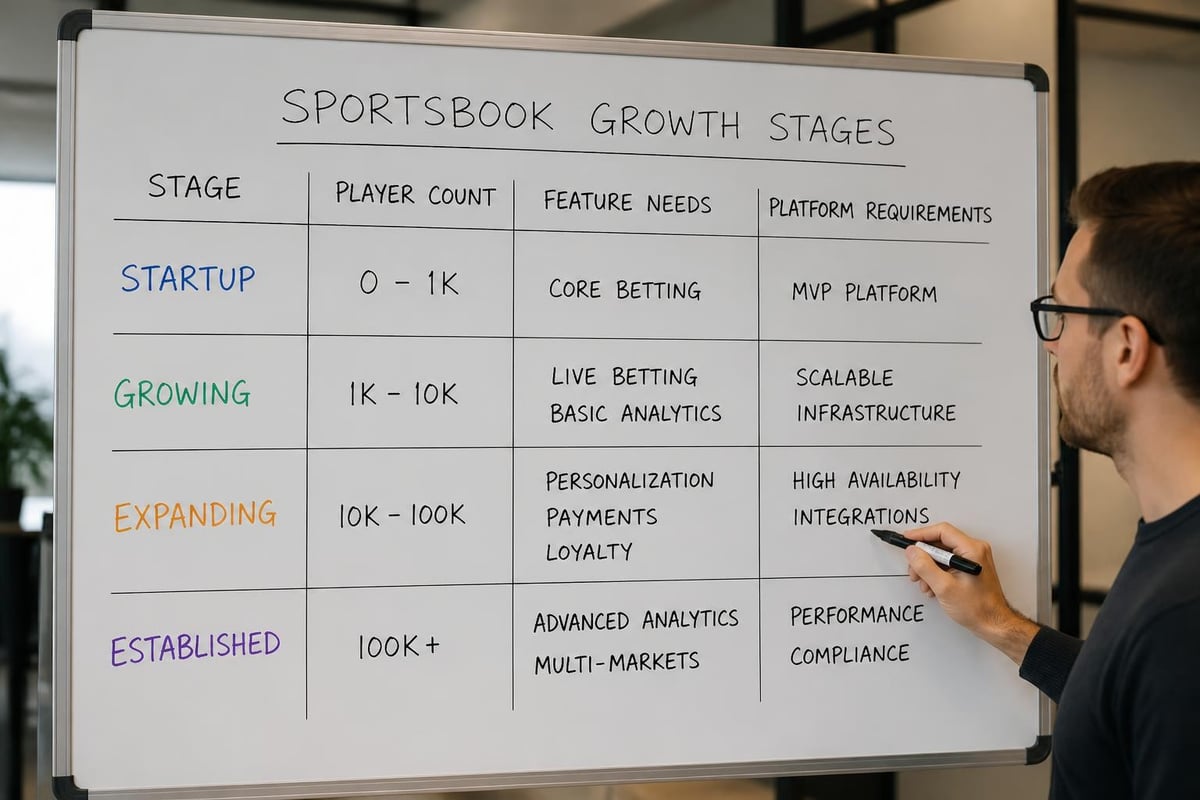 Bookmaker growth stages