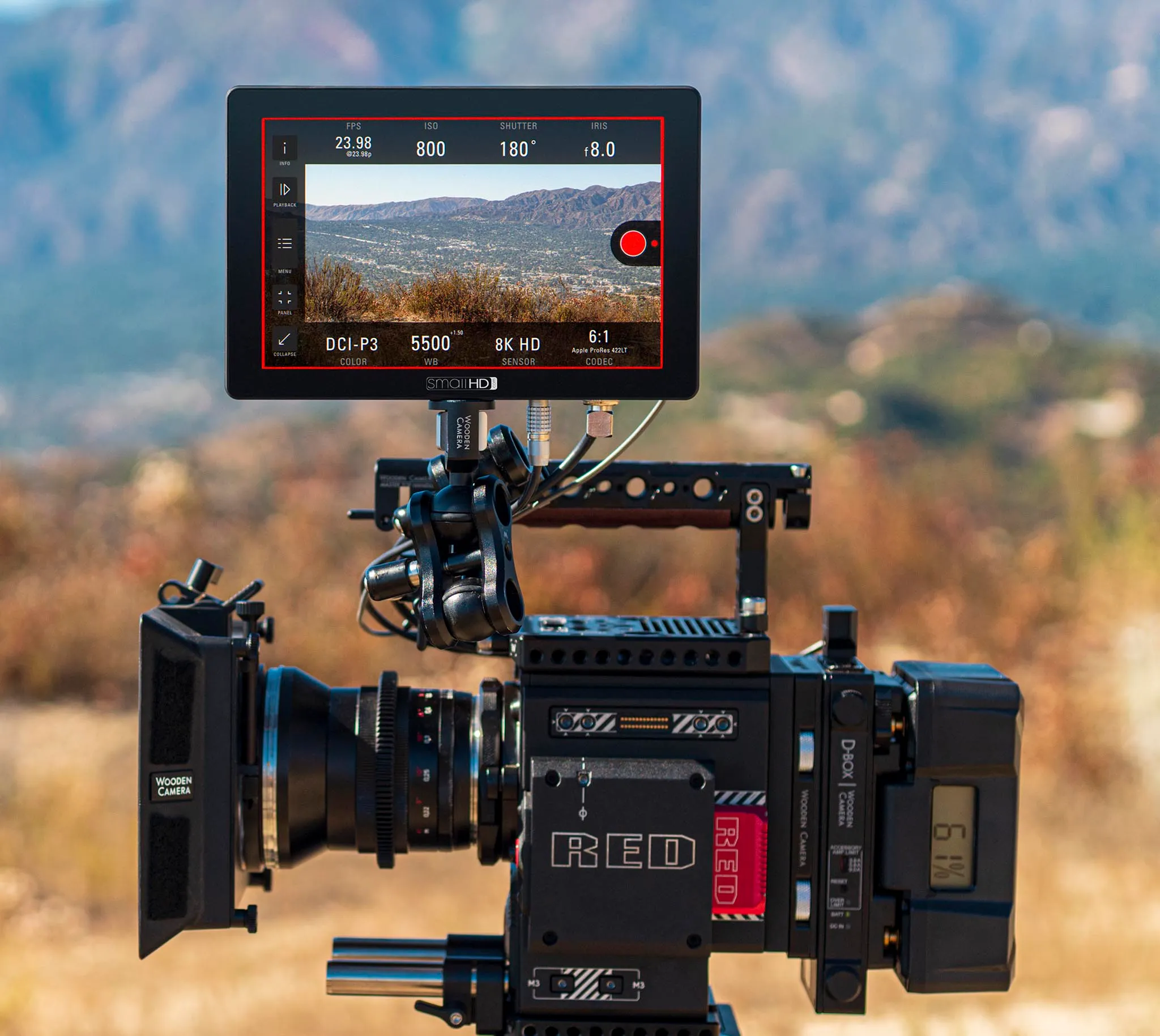 Professional commercial video production camera