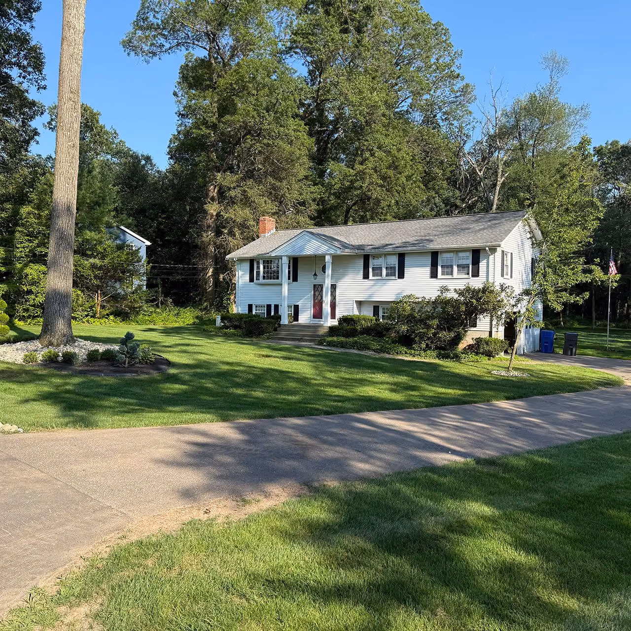 Professional landscape enhancement services by Earth Management Solutions in Eastern Connecticut