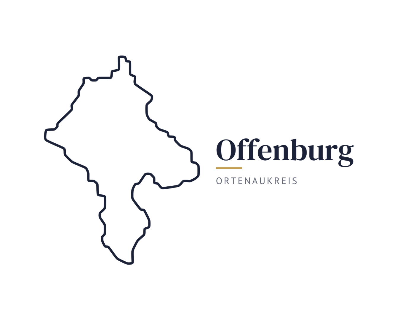 Umriss der Stadt Offenburg im Ortenaukreis, Einsatzgebiet von Mila's Pflegehafen