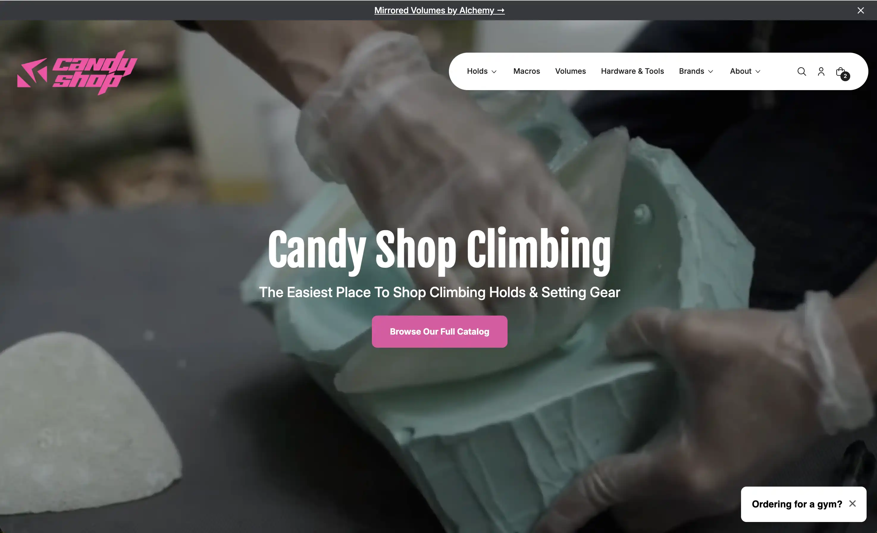 The Candy Shop website