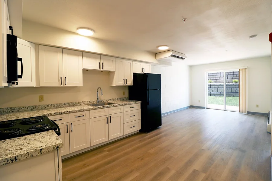 Kitchen & Living Room
