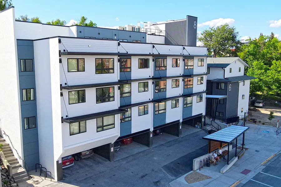Back View of Apartments 