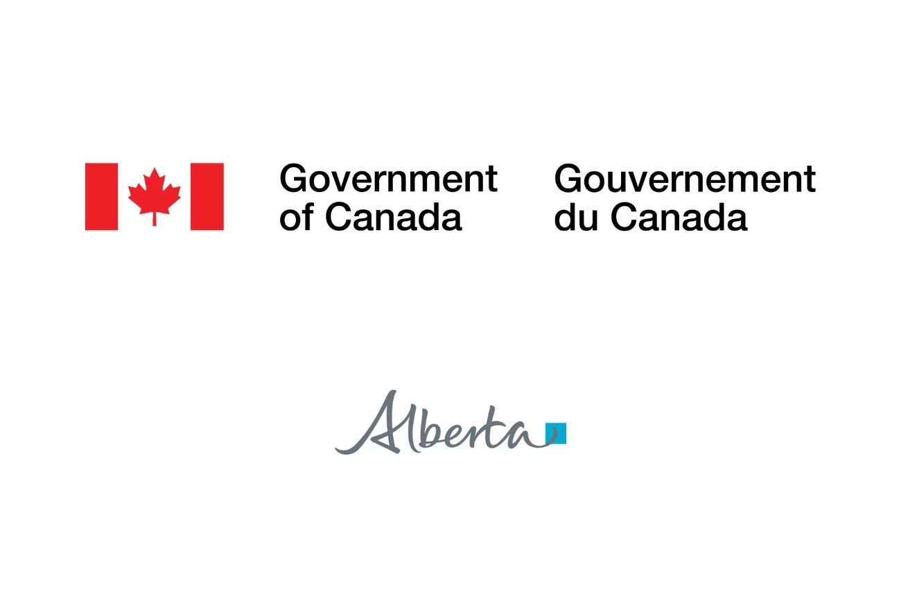 Logos of the government of Canada and government of Alberta