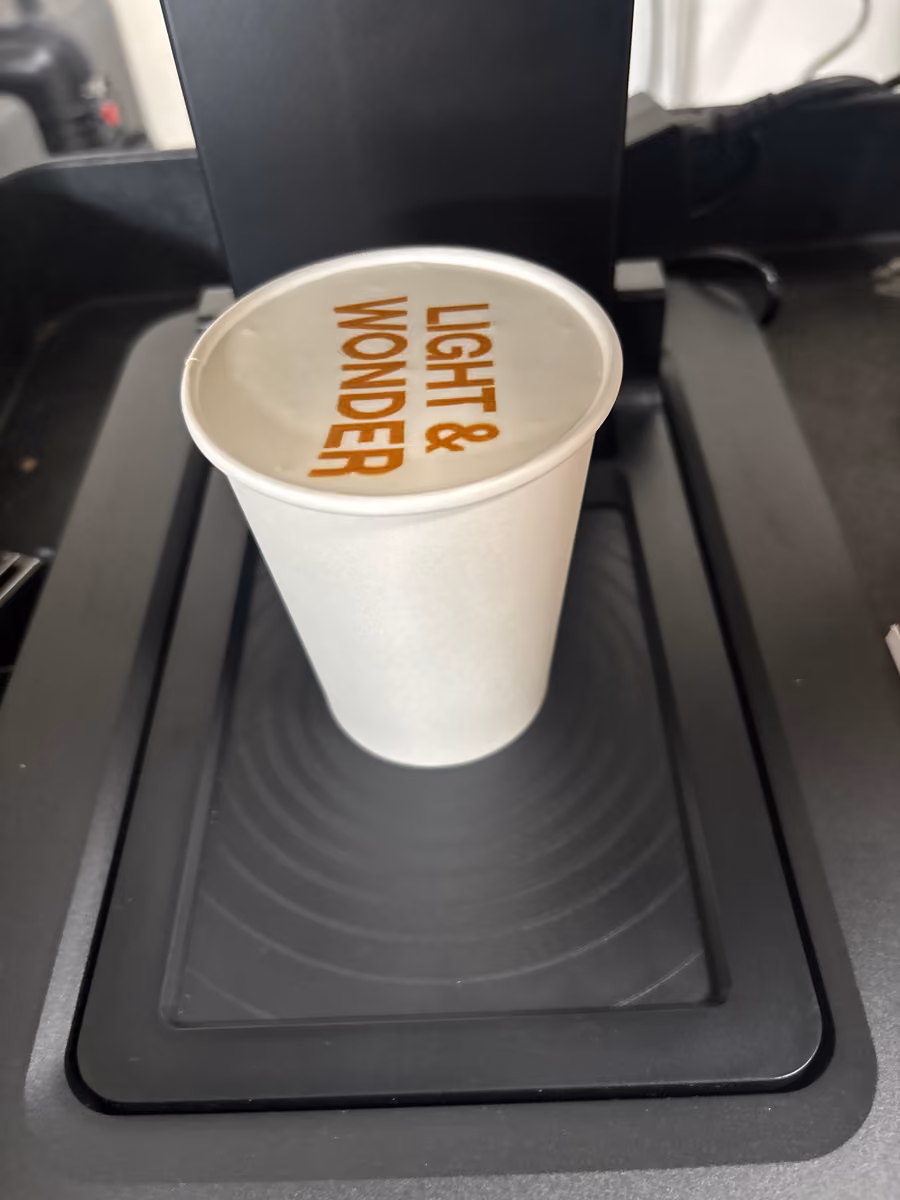 Vim Coffee Catering mobile espresso cart serving guests at a client event