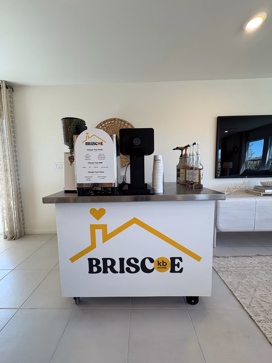 Vim Coffee Catering mobile espresso cart serving guests at a client event