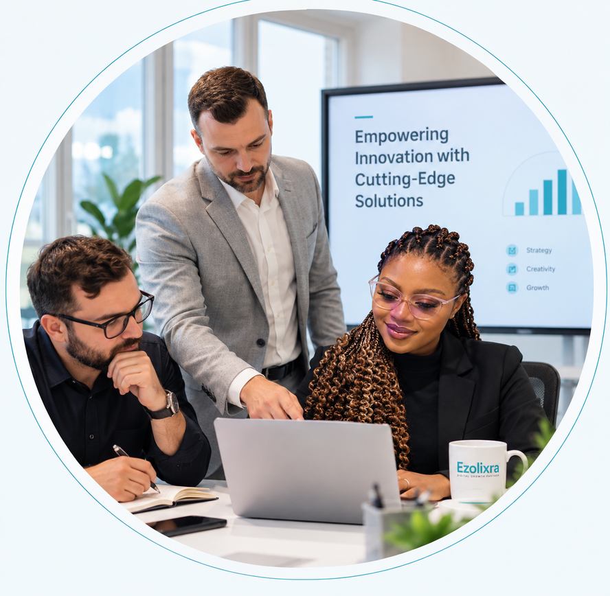 Business professionals working together to grow their business