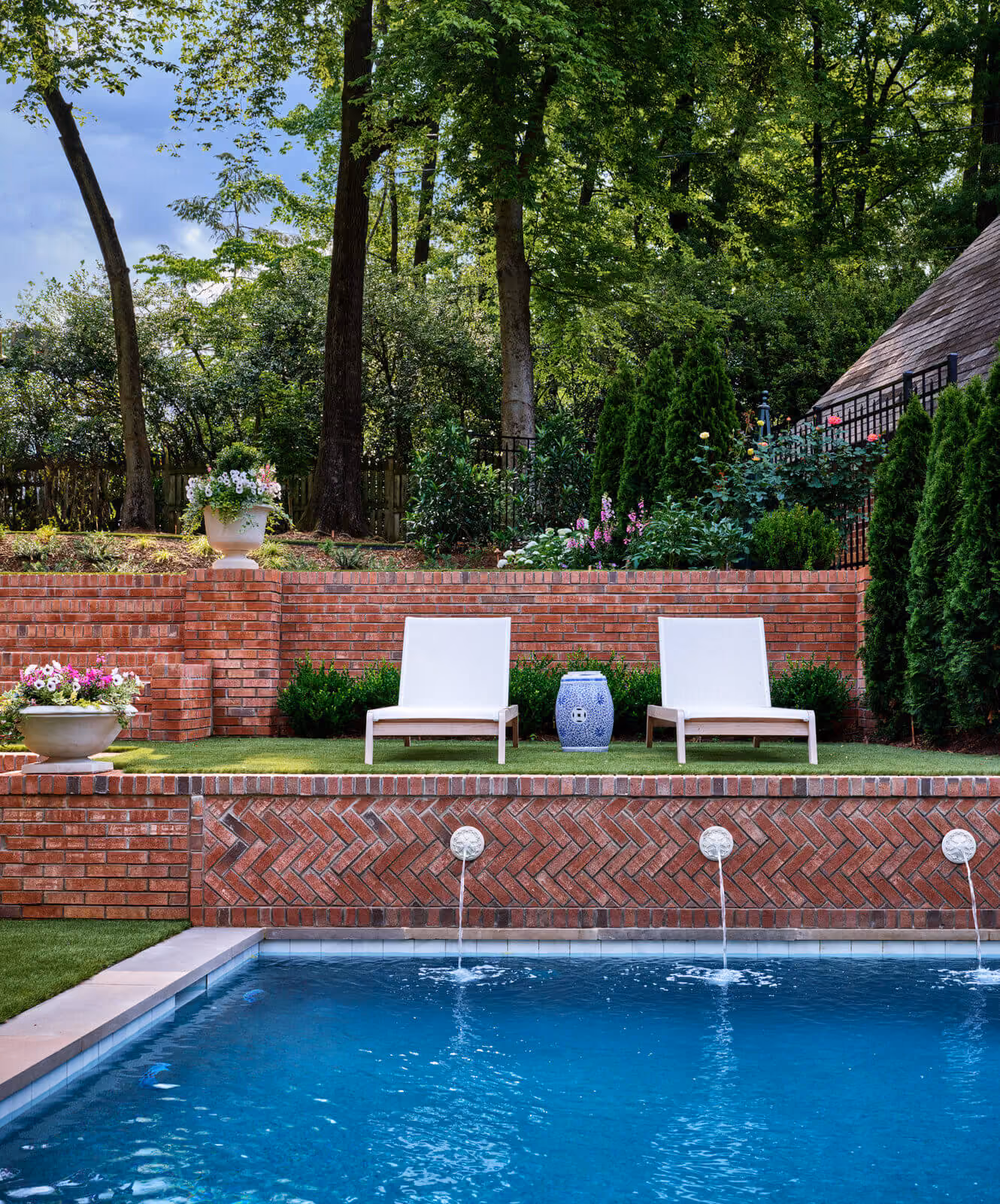 Charlotte Rose Garden landscape by KFiles Design, Charlotte, North Carolina — detail photo (left)