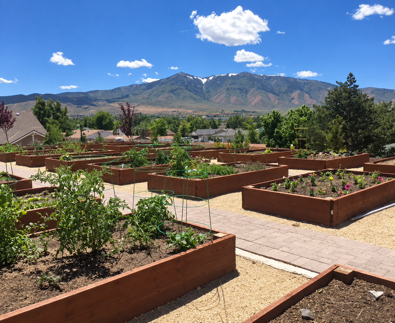 Garden area on the exterior