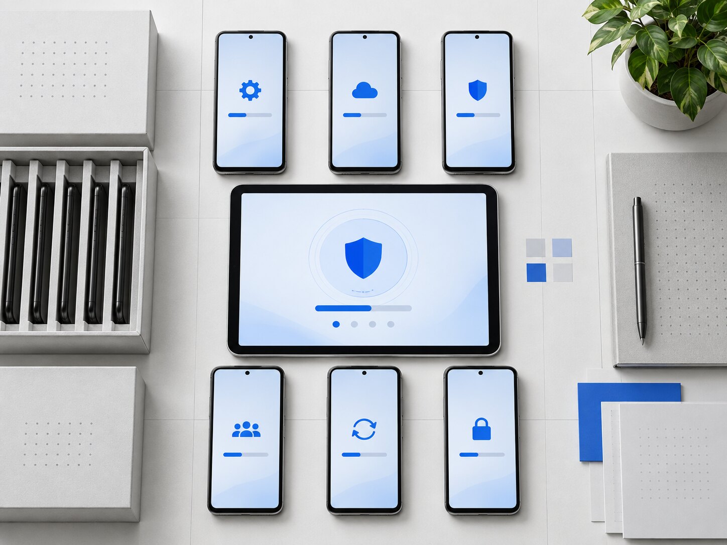 Zentrale Geräteverwaltung und Rollout für Smartphones und Tablets