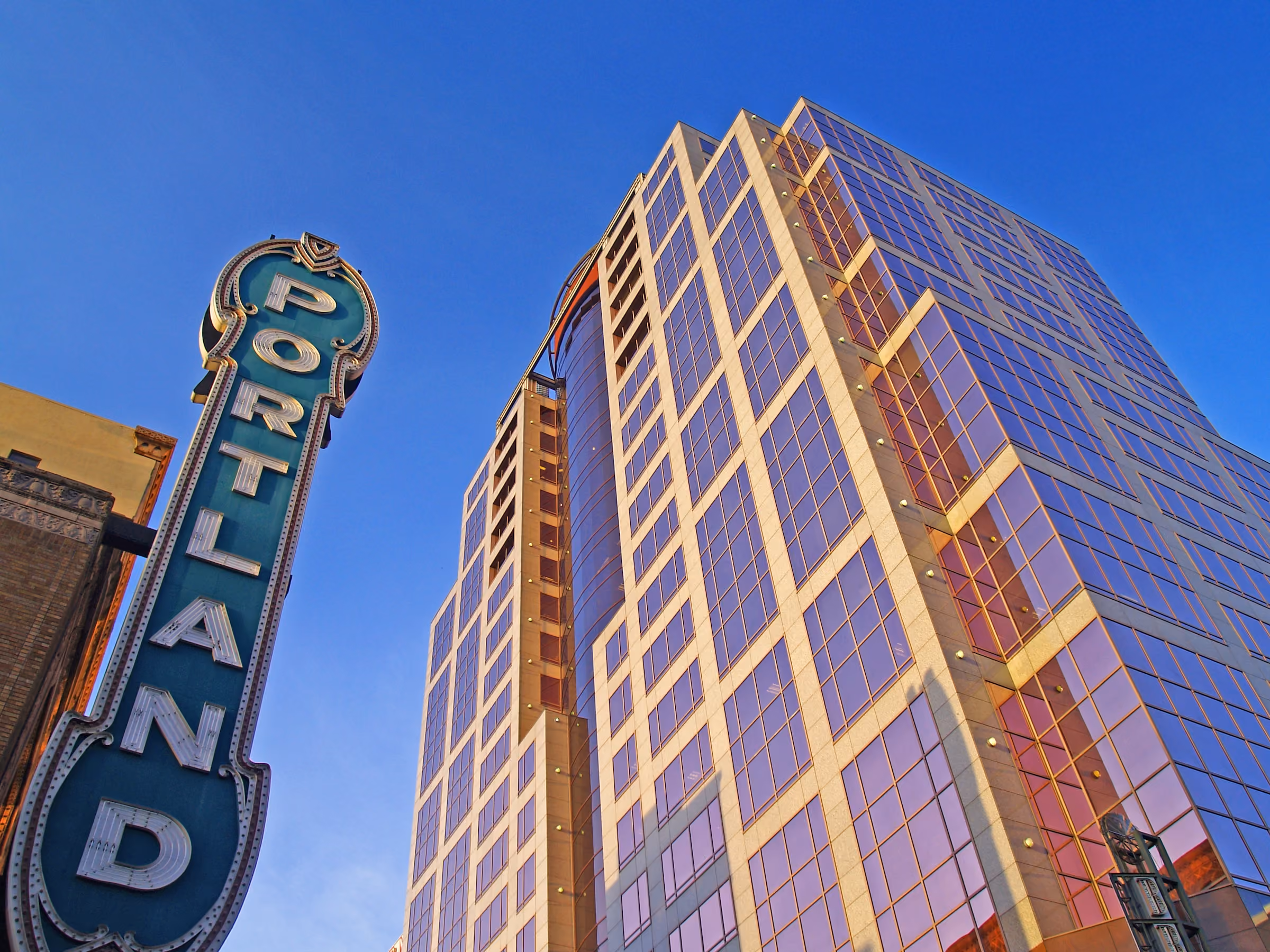 Portland Building Stock Image