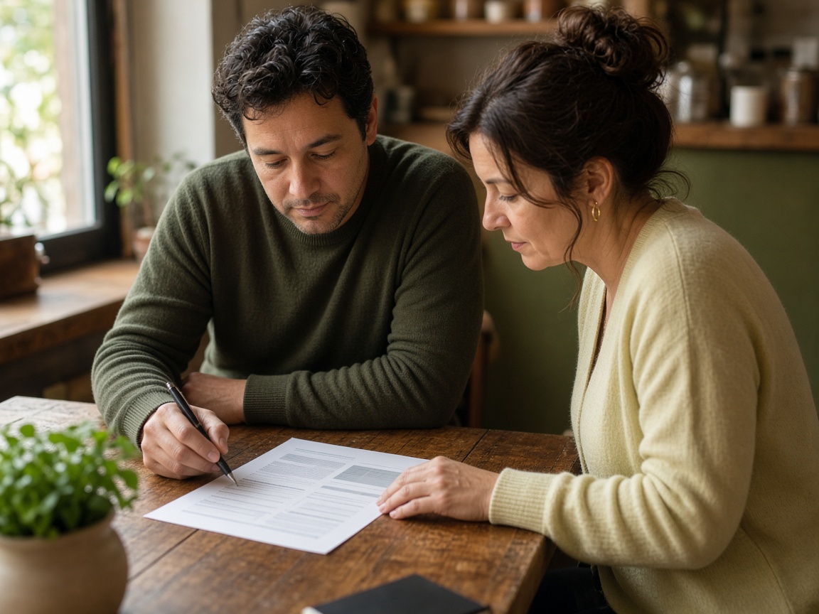 Advisor reviewing payment statements with a merchant