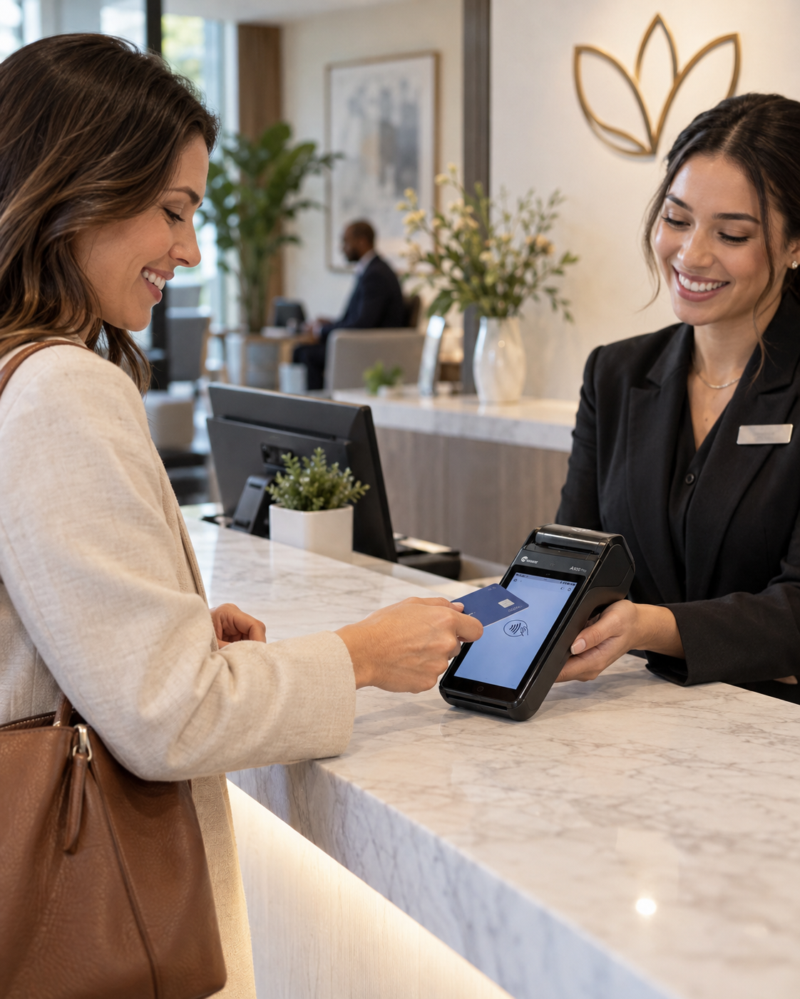 Payment terminal in a merchant storefront
