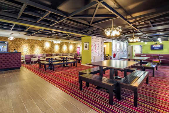 Shared dining and lounge space