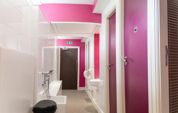 Shower and bathroom facilities