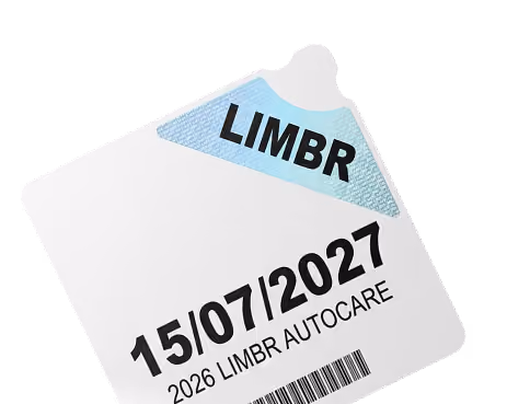 Limber Autocare rego-style sticker