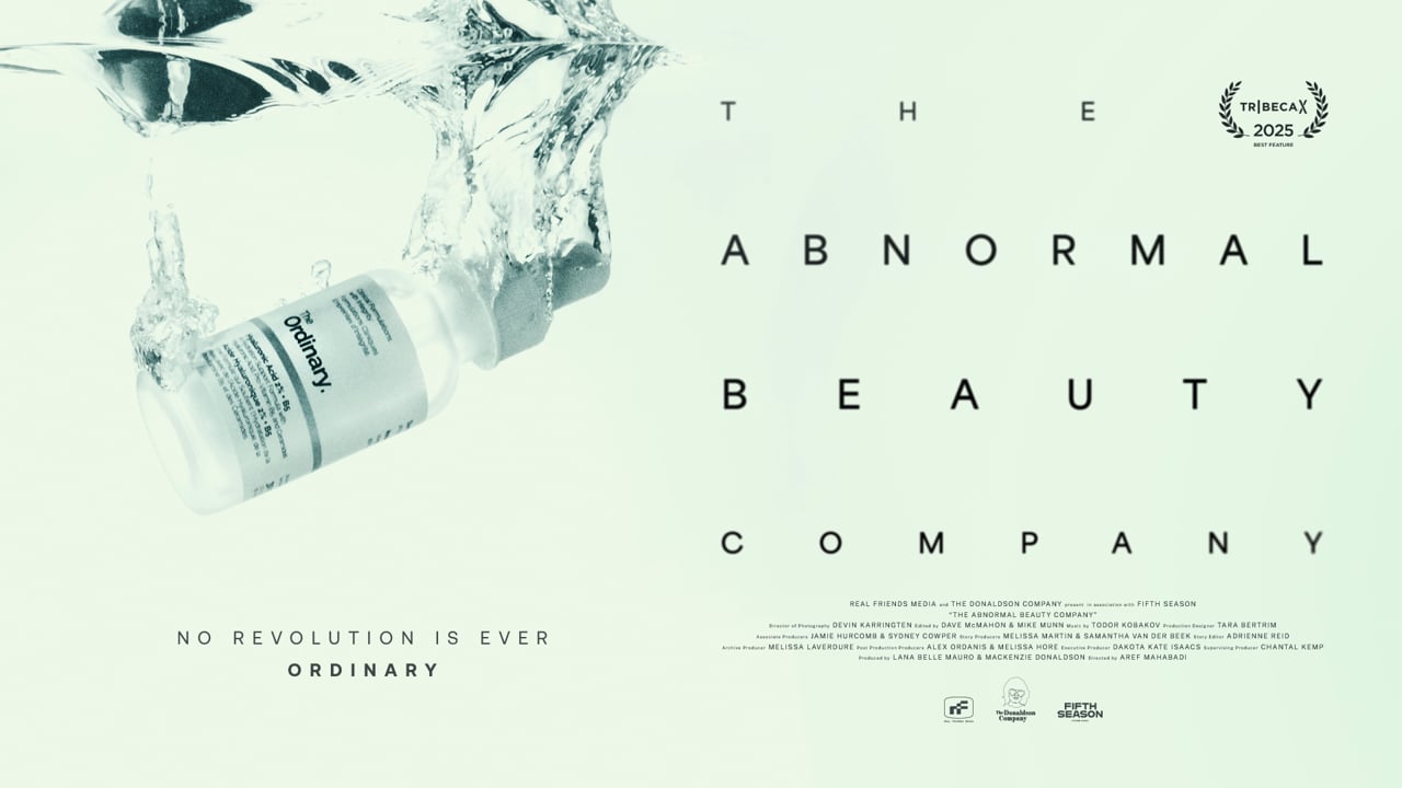 The Abnormal Beauty Company poster with a Tribeca X 2025 Best Feature laurel