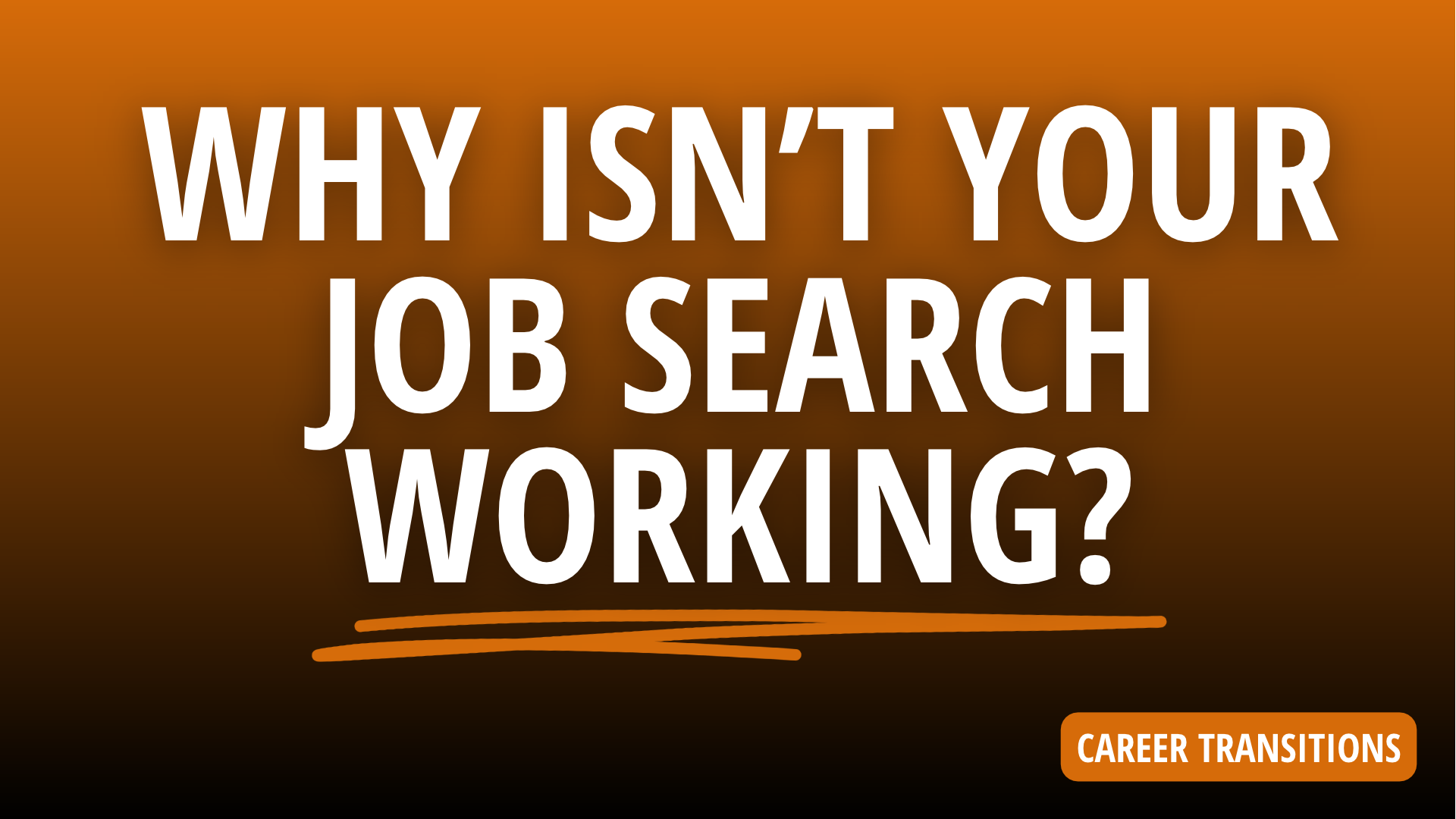 Blog graphic for “Applying for Jobs but Not Getting Hired? How to Diagnose Your Job Search” with the text “Why isn’t your job search working?”