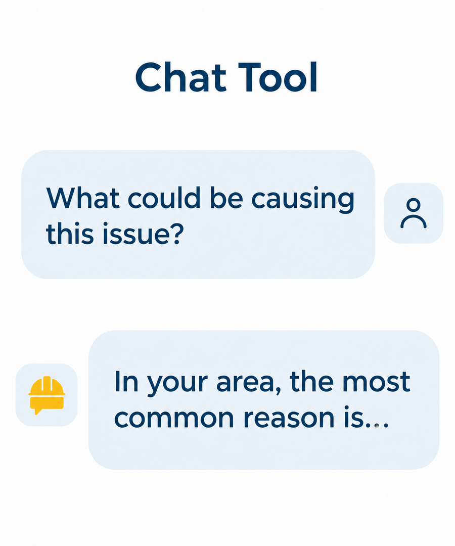 Tradie AI Chat Tool providing practical trade guidance