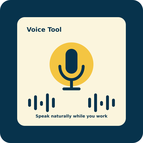 Tradie AI Voice Tool for hands-free notes and instructions