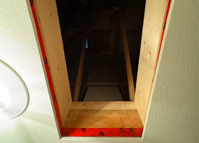 An Attic Access Hatch That Went From Dangerous To Clean And Sturdy In Edgemont Village!