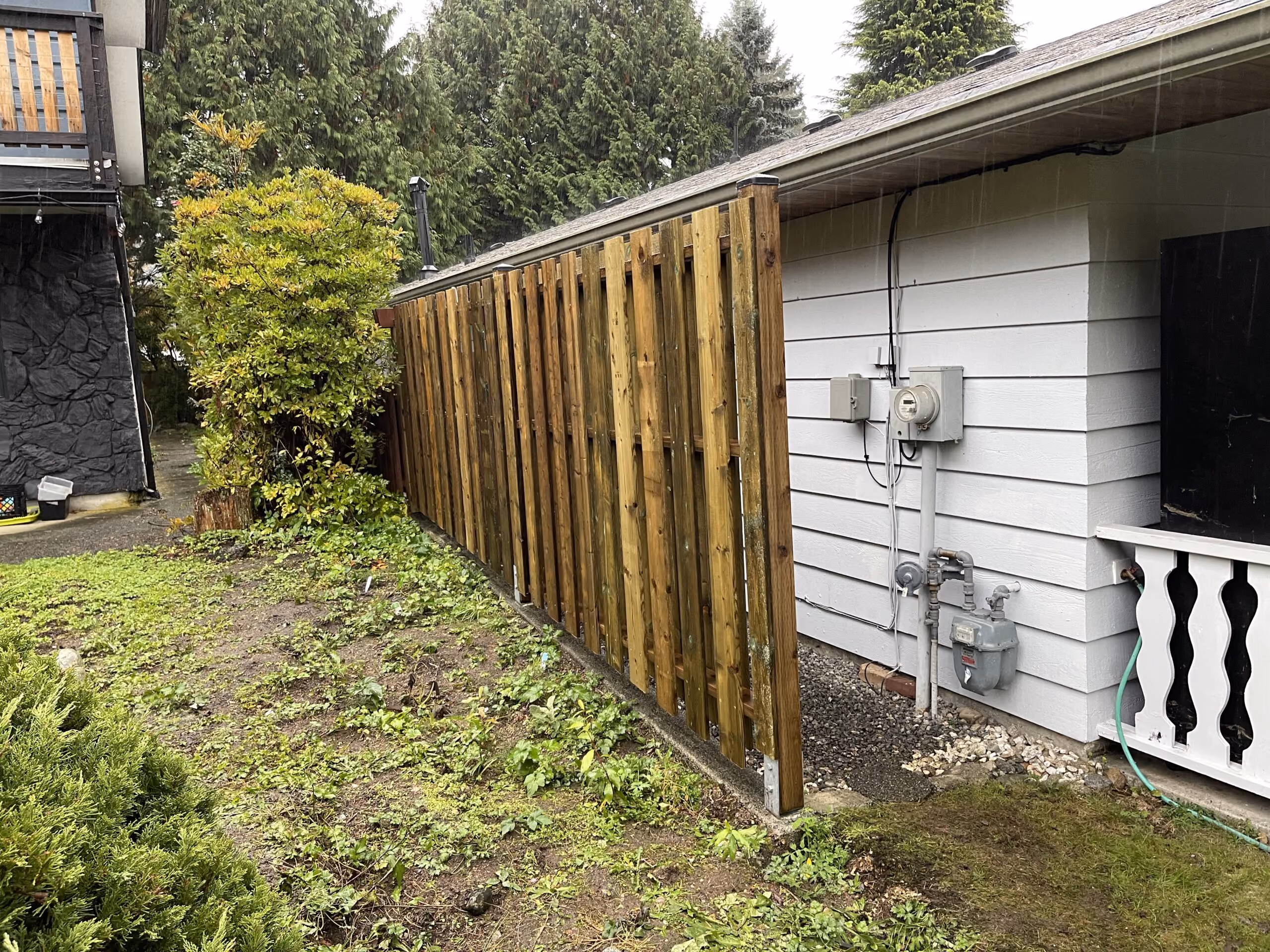 Sideyard Fence Installation In Coquitlam