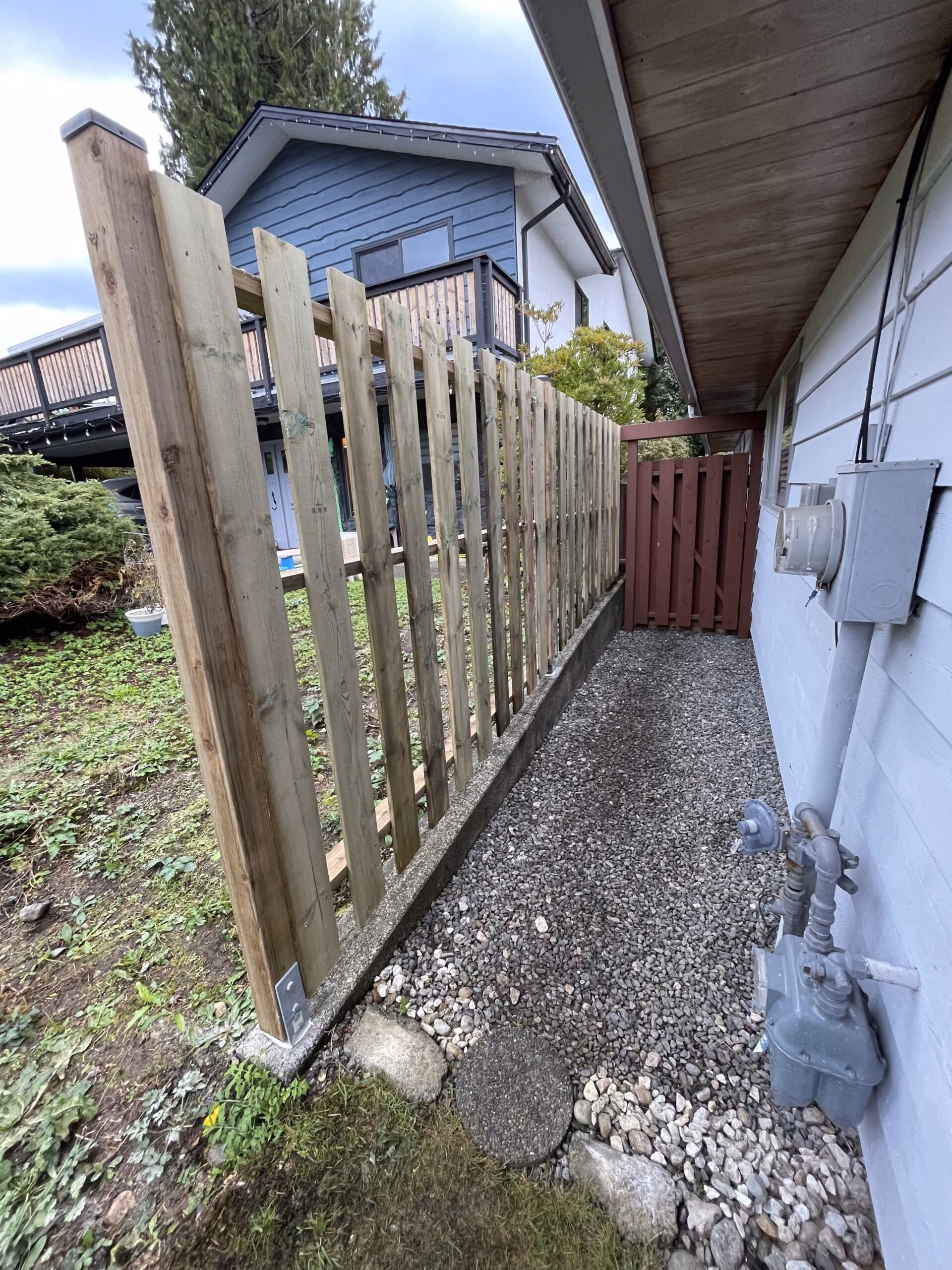 Sideyard Fence Installation In Coquitlam